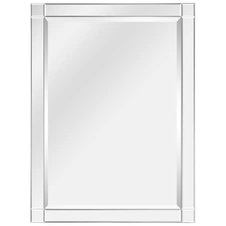 Solid Storage Supplies Moderno Squared Corner Beveled Rectangle Wall Mirror SO2573461
